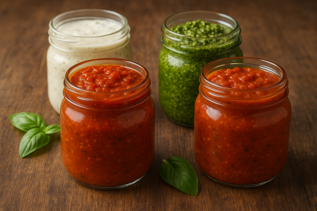 Salsas italianas frescas y artesanales para restaurantes en Madrid