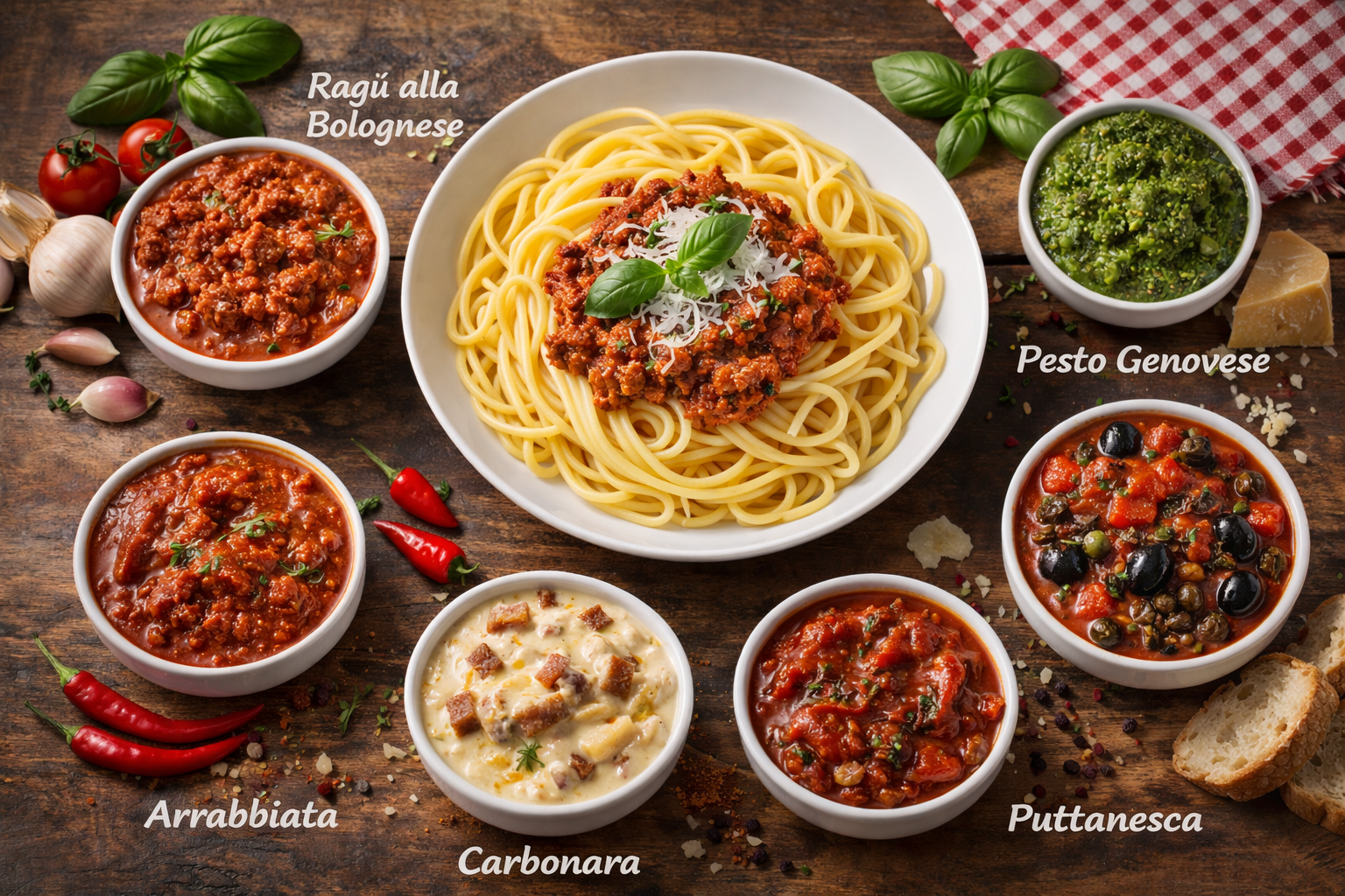 cocina y salsa italiana profesional